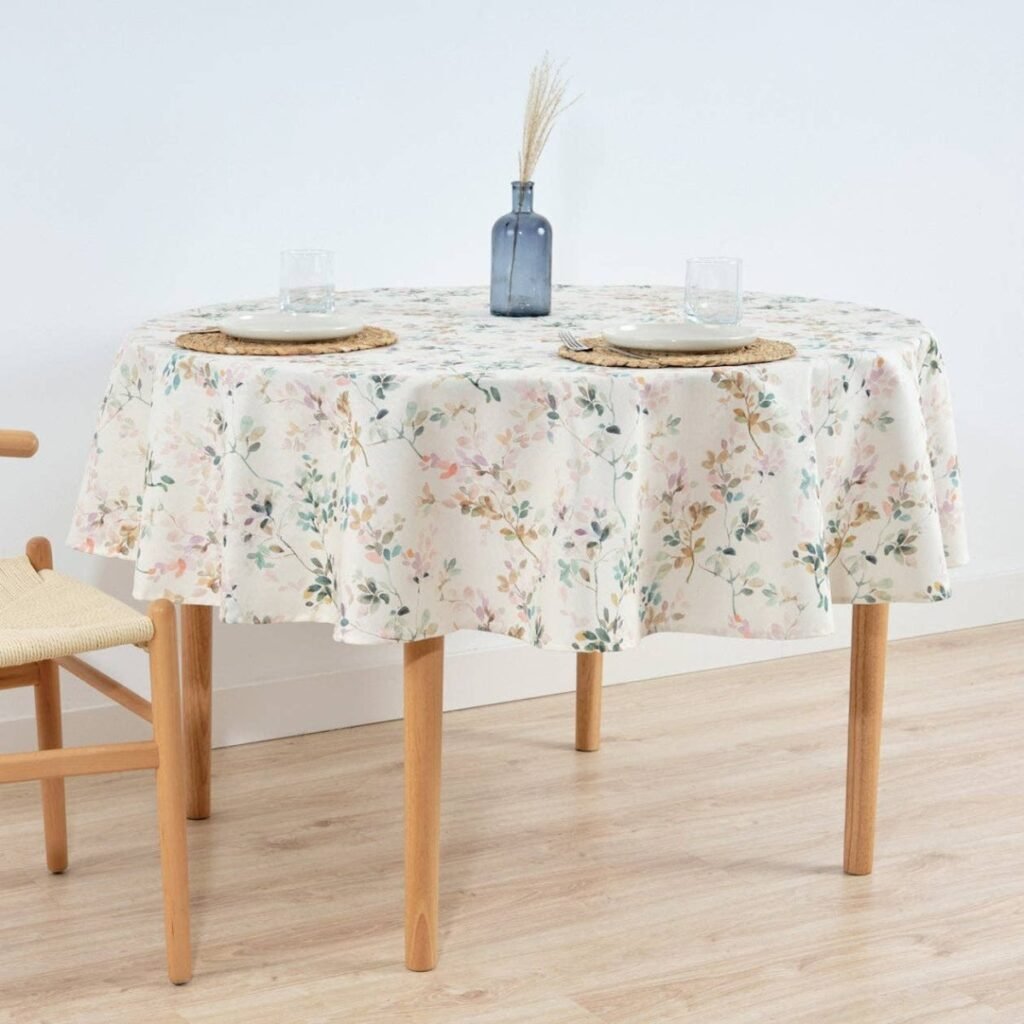 Nappe ronde résistante aux taches en résine 0120-247