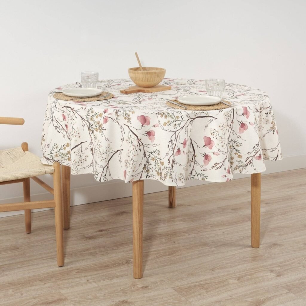 Nappe ronde résistante aux taches en résine 0120-342