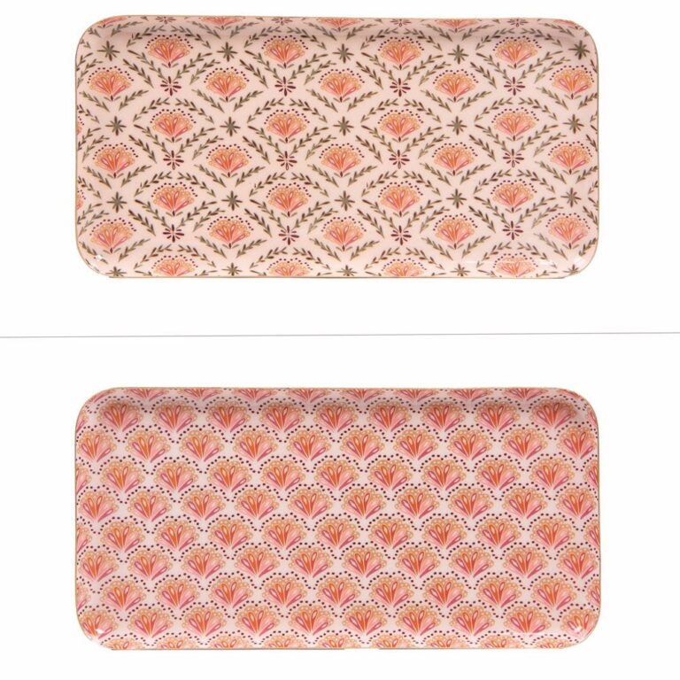 Plateau rectangle Rangoli 30x15 cm